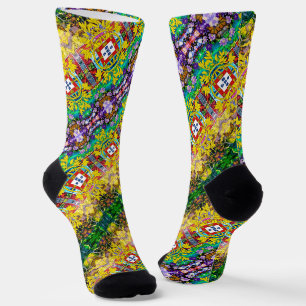 Portugiesische Muster Socken