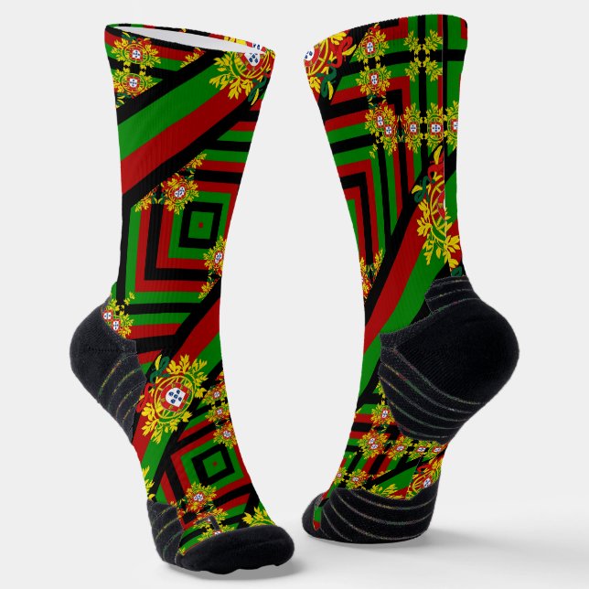 Portugiesische Muster Socken (Gewinkelt)