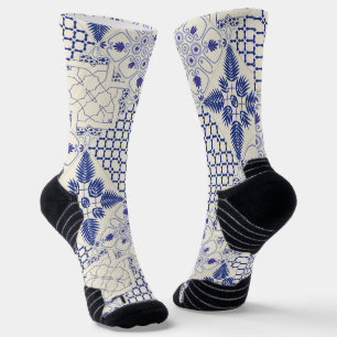 Portugiesische Muster Socken