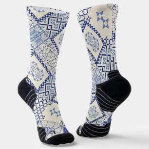 Portugiesische Muster Socken