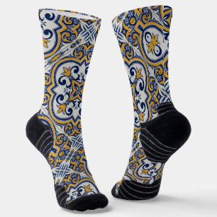 Portugiesische Muster Socken