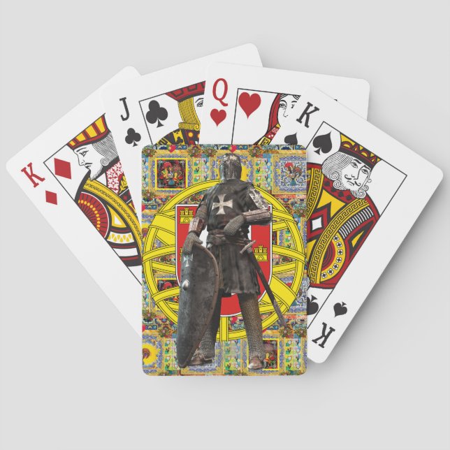 Portugiesische Muster Spielkarten (Rückseite)