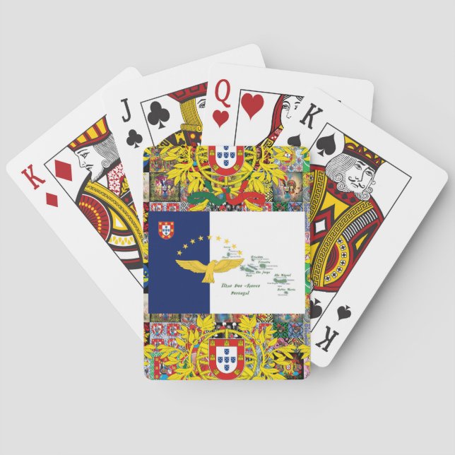 Portugiesische Muster Spielkarten (Rückseite)