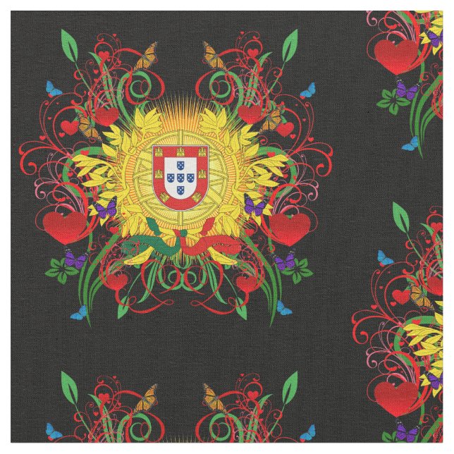 Portugiesische Muster Stoff (Nahaufnahme)