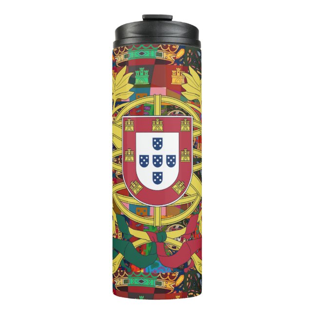 Portugiesische Muster Thermosbecher (Vorderseite)
