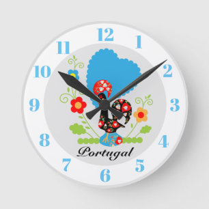 Portugiesische Roosterunde Runde Wanduhr