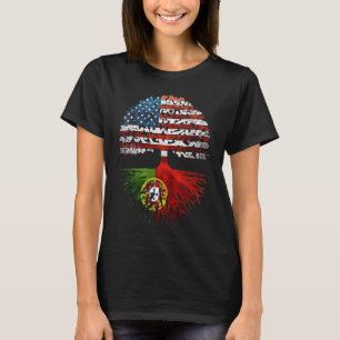 Portugiesische Roots American Grow Portugal Flag T-Shirt
