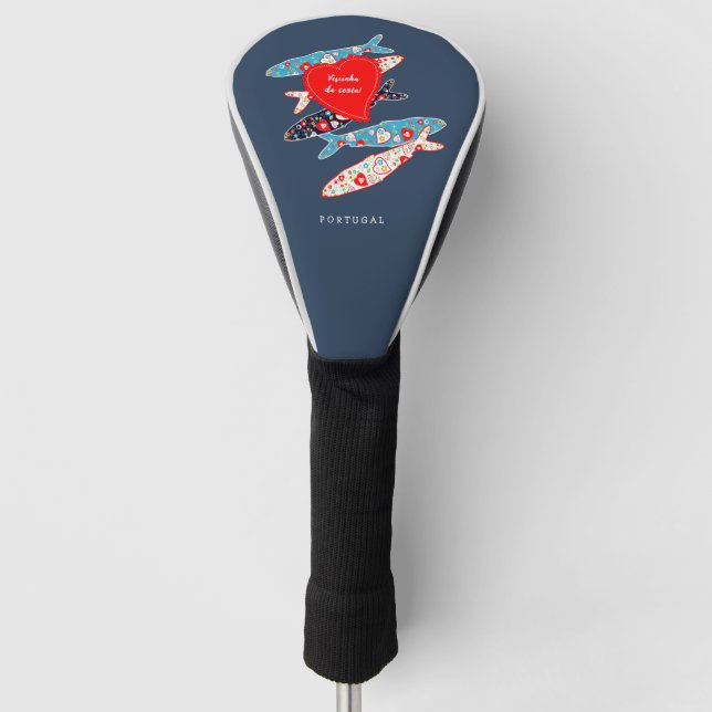Portugiesische Sardinen Golf Headcover (Vorderseite)