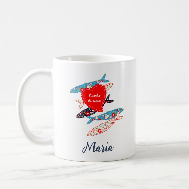 Portugiesische Sardinen Kaffeetasse (Links)
