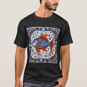 Portugiesische Sardinenfische auf typischen tradit T-Shirt