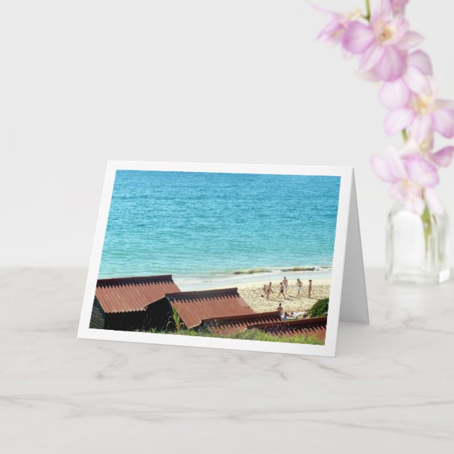 Portugiesische Strandlandschaft Karte (Orchidee)