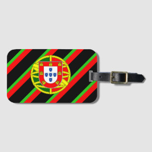 Portugiesische Streifenflagge Gepäckanhänger