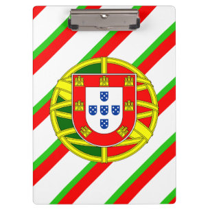 Portugiesische Streifenflagge Klemmbrett