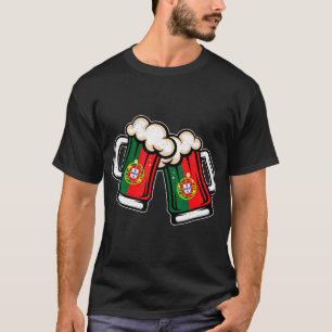 Portugiesische Tasse für Bierfahnen - Cooles portu T-Shirt