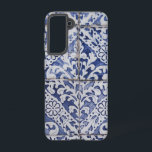 Portugiesische Tiles - Azulejo Blau und Weiße Flor Samsung Galaxy Hülle<br><div class="desc">Handgemalte traditionelle Fliesen aus Portugal. Muster der Perfektion. Azulejo blaue und weiße Blumenblätterfliesen Kunstwerke. Die perfekte Dekoration,  das ideale Geschenk für jeden Anlass.</div>