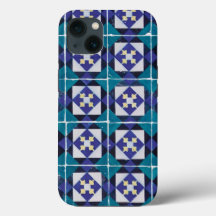 Portugiesische Tiles - Azulejo Diamond Geometric