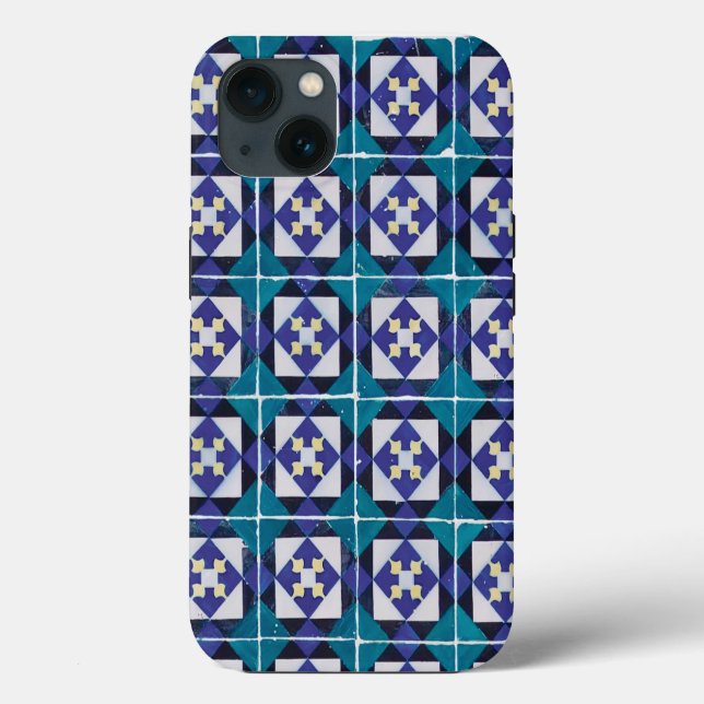Portugiesische Tiles - Azulejo Diamond Geometric Case-Mate iPhone Hülle (Rückseite)