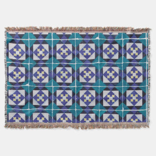 Portugiesische Tiles - Azulejo Diamond Geometric Decke