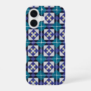 Portugiesische Tiles - Azulejo Diamond Geometric iPhone 16 Hülle
