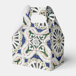 Portugiesische Tiles - Azulejo - farbenfrohe Geome Geschenkschachtel