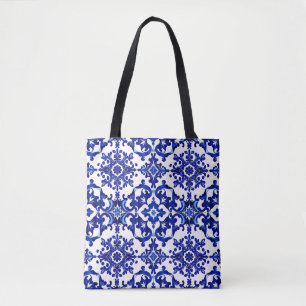 Portugiesische Tote-Bag mit Schnörkelmuster Tasche