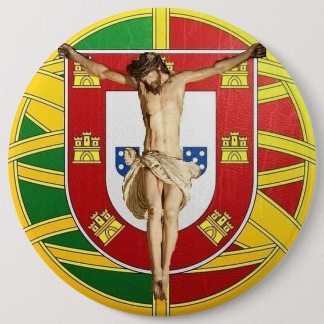 Portugiesische Volkskunst Button (Vorderseite)