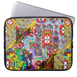 Portugiesische Volkskunst Laptopschutzhülle