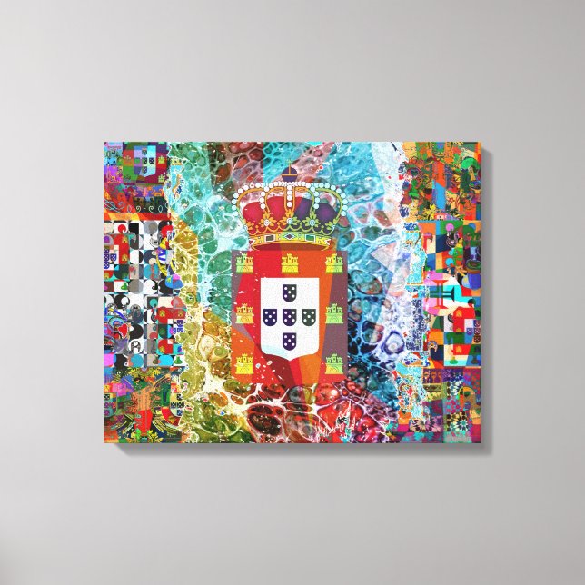Portugiesische Volkskunst Leinwanddruck (Vorderseite)