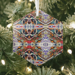 Portugiesische Volkskunst Ornament Aus Glas