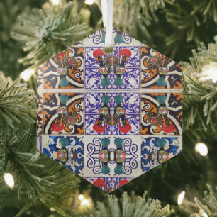 Portugiesische Volkskunst Ornament Aus Glas