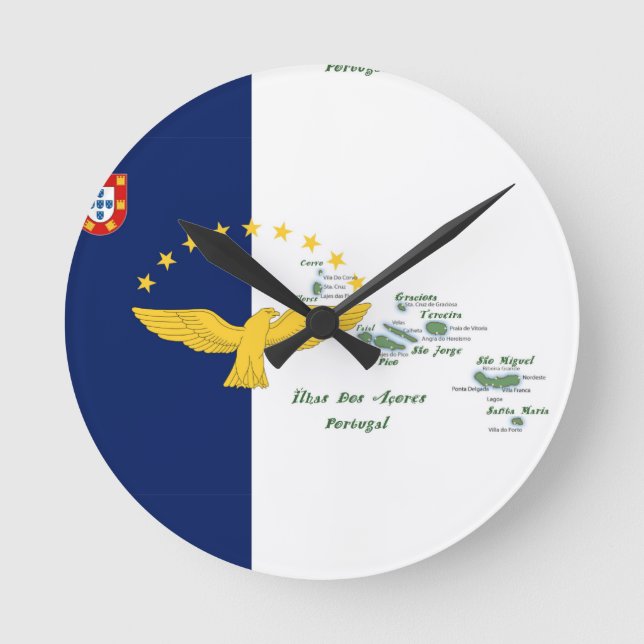 Portugiesische Volkskunst Runde Wanduhr (Vorderseite)