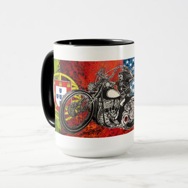 Portugiesische Volkskunst Tasse (Vorderseite Links)