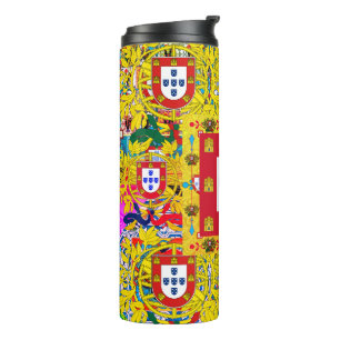 Portugiesische Volkskunst Thermosbecher