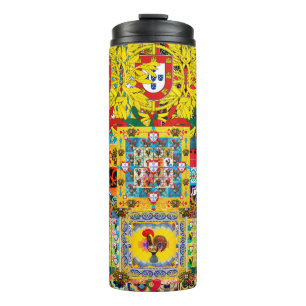 Portugiesische Volkskunst Thermosbecher