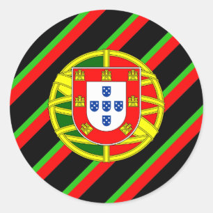 Portugiesische Wappen Runder Aufkleber