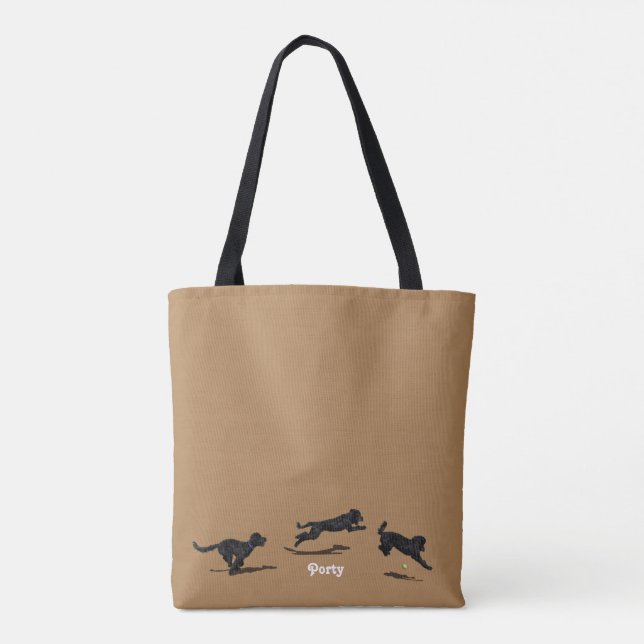 Portugiesische Wasser-HundeTaschen-Tasche Tasche (Rückseite)