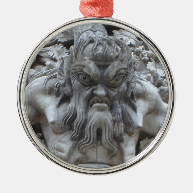 Portugiesische Wasserspeier ~ Verzierungen Silbernes Ornament (Vorne)