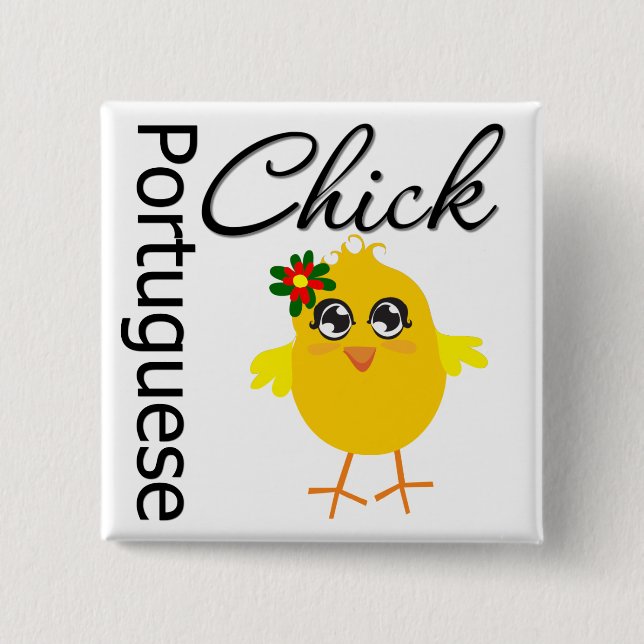 Portugiesischer Chick Button (Vorderseite)
