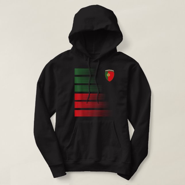 Portugiesischer Fußball Jersey Portugal Fußball Po Hoodie (Design vorne)
