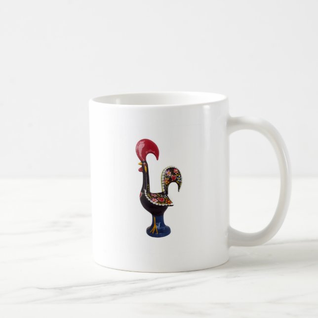 Portugiesischer glücklicher Hahn Kaffeetasse (Rechts)