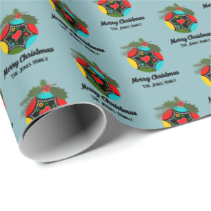 Portugiesischer Hahn Stechpalmen-Weihnachtskugel Geschenkpapier