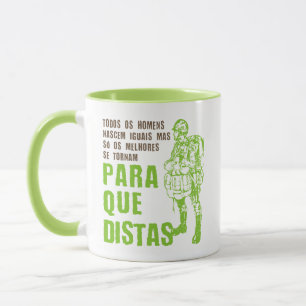 Portugiesischer Paratrooper-Zitat Tasse