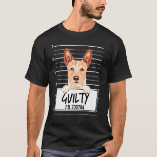 Portugiesischer Podengo Pequeno Mugshot Guilty Dog T-Shirt
