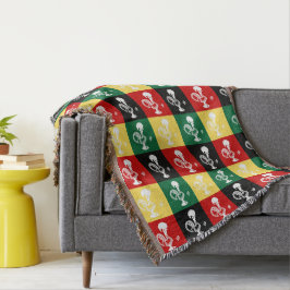 Portugiesischer Rooster von Barcelos farbenprächti Decke