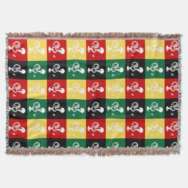 Portugiesischer Rooster von Barcelos farbenprächti Decke (Vorderseite)