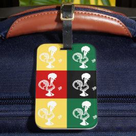 Portugiesischer Rooster von Barcelos farbenprächti Gepäckanhänger