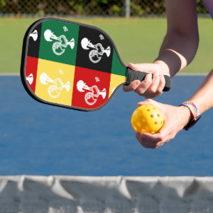 Portugiesischer Rooster von Barcelos farbenprächti Pickleball Schläger