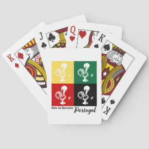 Portugiesischer Rooster von Barcelos farbenprächti Spielkarten
