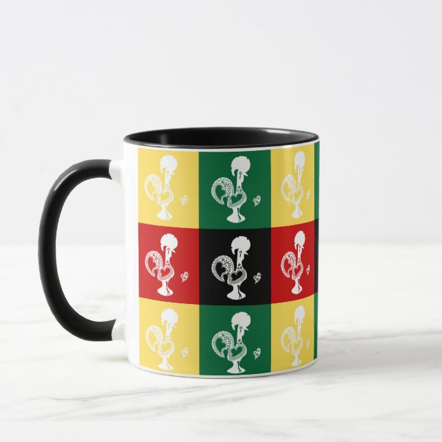 Portugiesischer Rooster von Barcelos farbenprächti Tasse (Links)