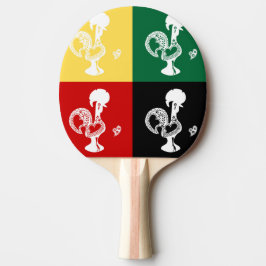 Portugiesischer Rooster von Barcelos farbenprächti Tischtennis Schläger